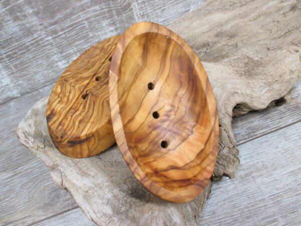 Seifenablage Oval aus Olivenholz