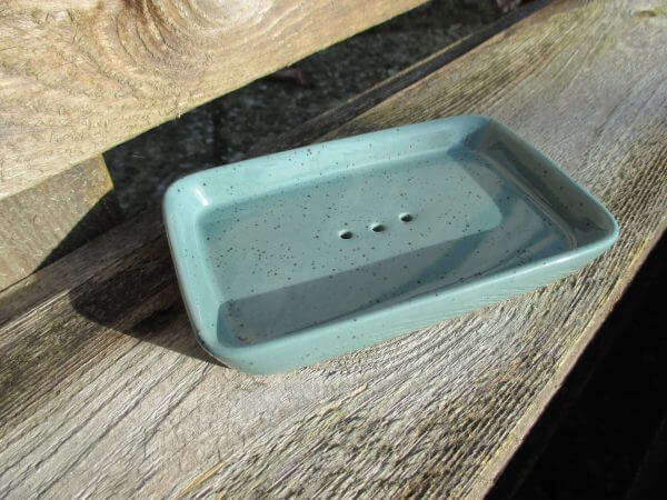 Seifenschale Rustic grün/schwarz