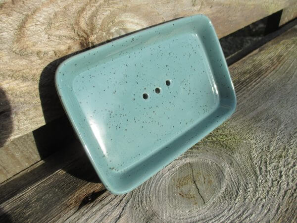 Seifenschale Rustic grün/schwarz – Bild 2